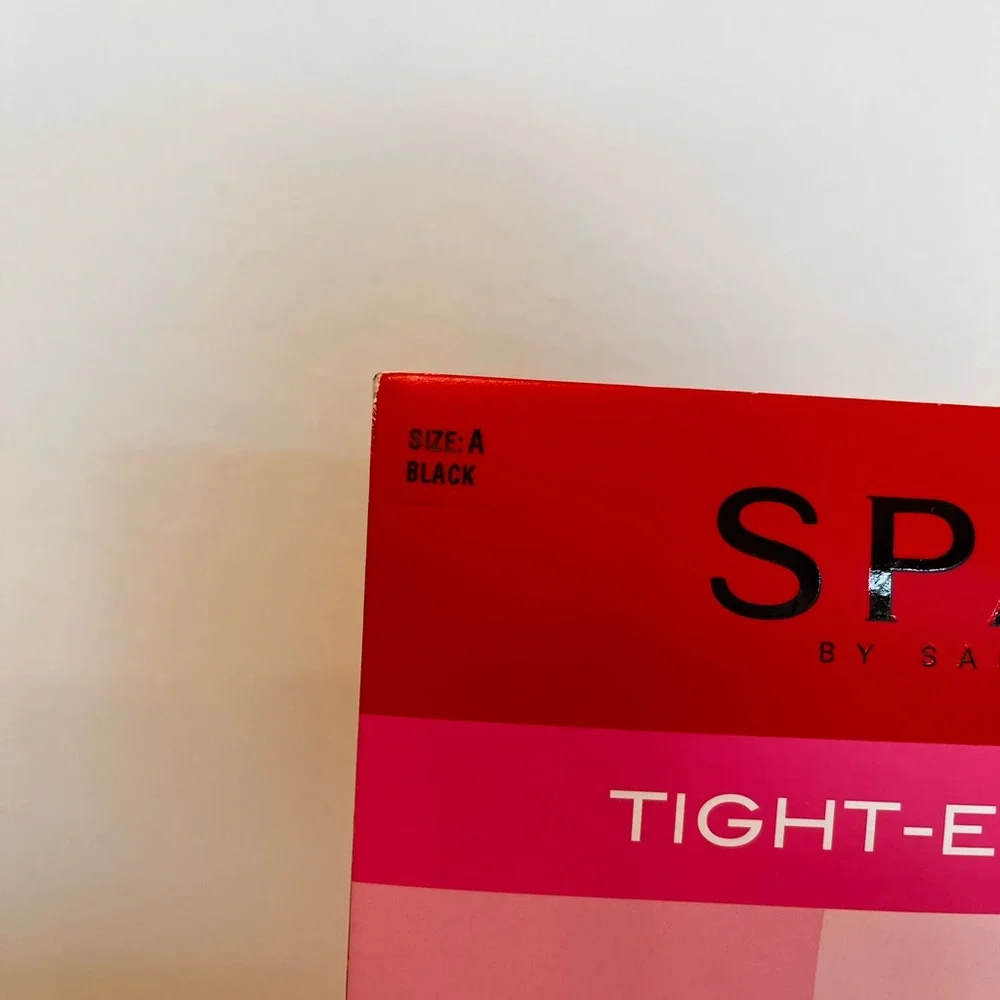 SPANX Women Black Dot Patterned Tight‎ End Tights Bodyshaping Sz A NEW Shapewear